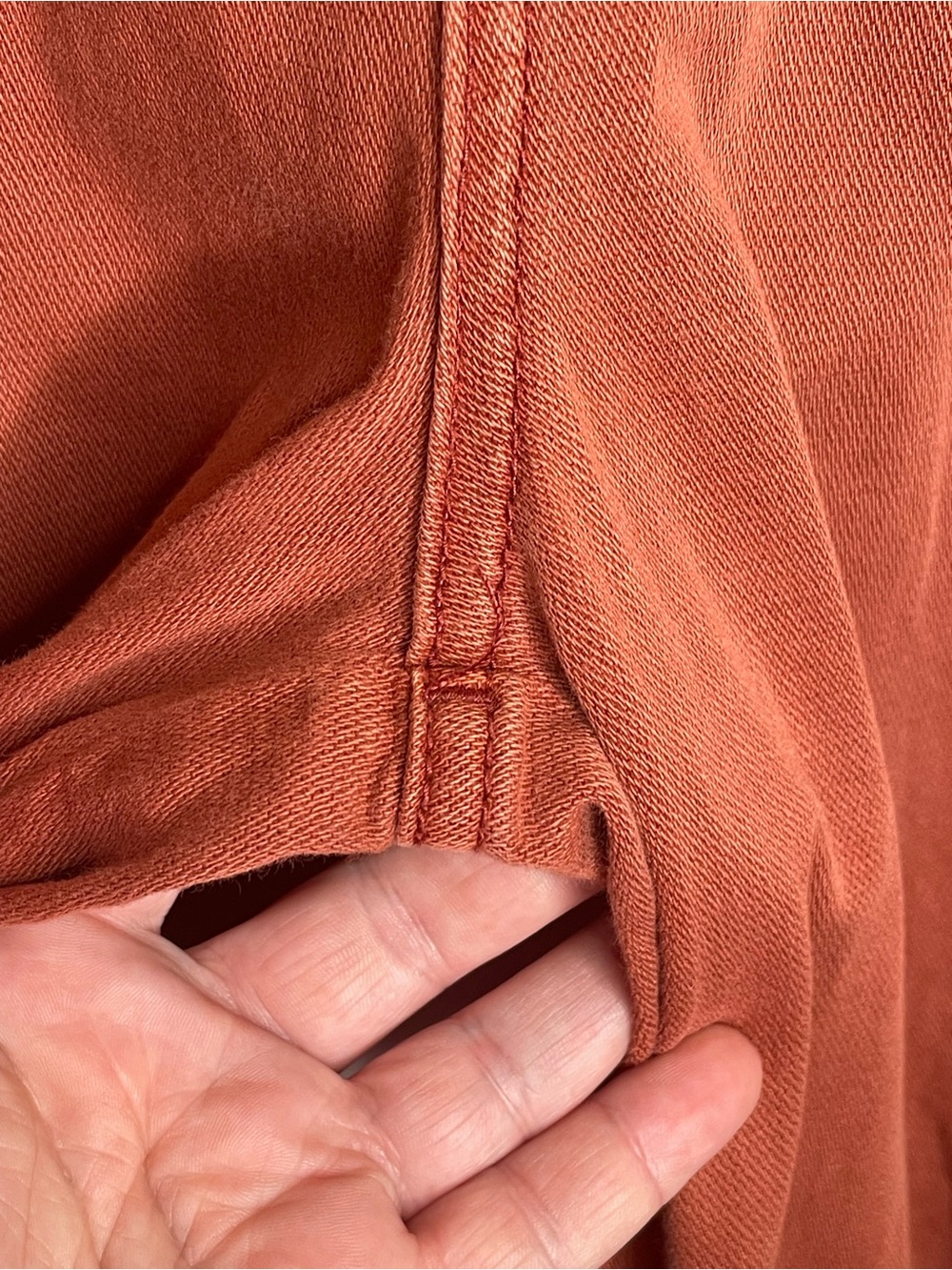 Pilcro High Rise Wide Leg Cargo Pant Boho Festival Academia Relaxed in Rust 26 - Picture 8 of 13